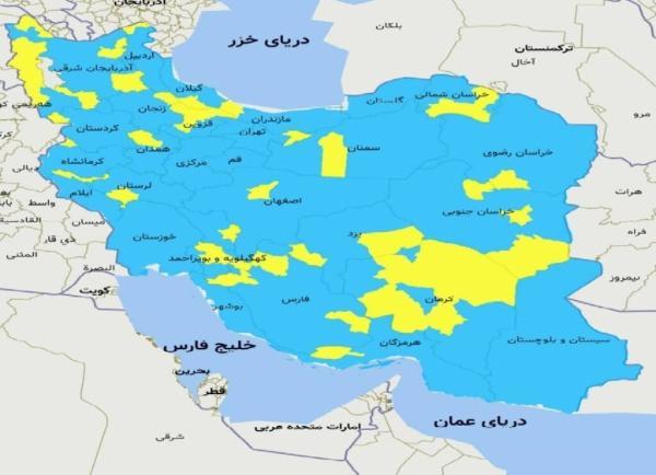تعداد شهرستان های قرمز و نارنجی کرونا به صفر رسید تعداد شهرستان های قرمز و نارنجی کرونا به صفر رسید